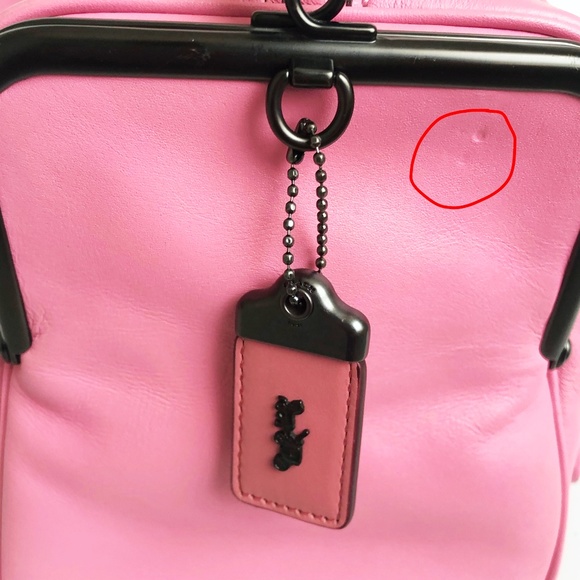 Coach x Keith Haring Mailbox Bag PINK Limited Edition Kisslock Shoulder Bag HTF - Picture 12 of 14